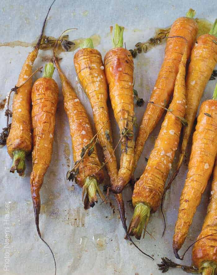 Cooking with San Francisco Cooking School - Roasted baby carrots with ...